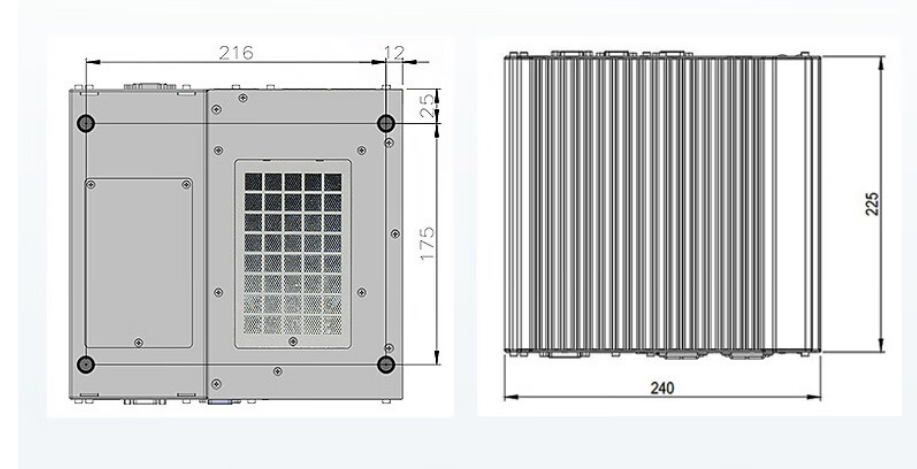 從中可以看出.DTB-3116-Q370的尺寸優(yōu)勢(shì)明顯，具有薄款機(jī)身，機(jī)內(nèi)結(jié)構(gòu)緊湊，占用空間小，節(jié)省為用戶更多空間。。與此同時(shí)這款工控機(jī)重量輕，攜帶、搬運(yùn)便利。