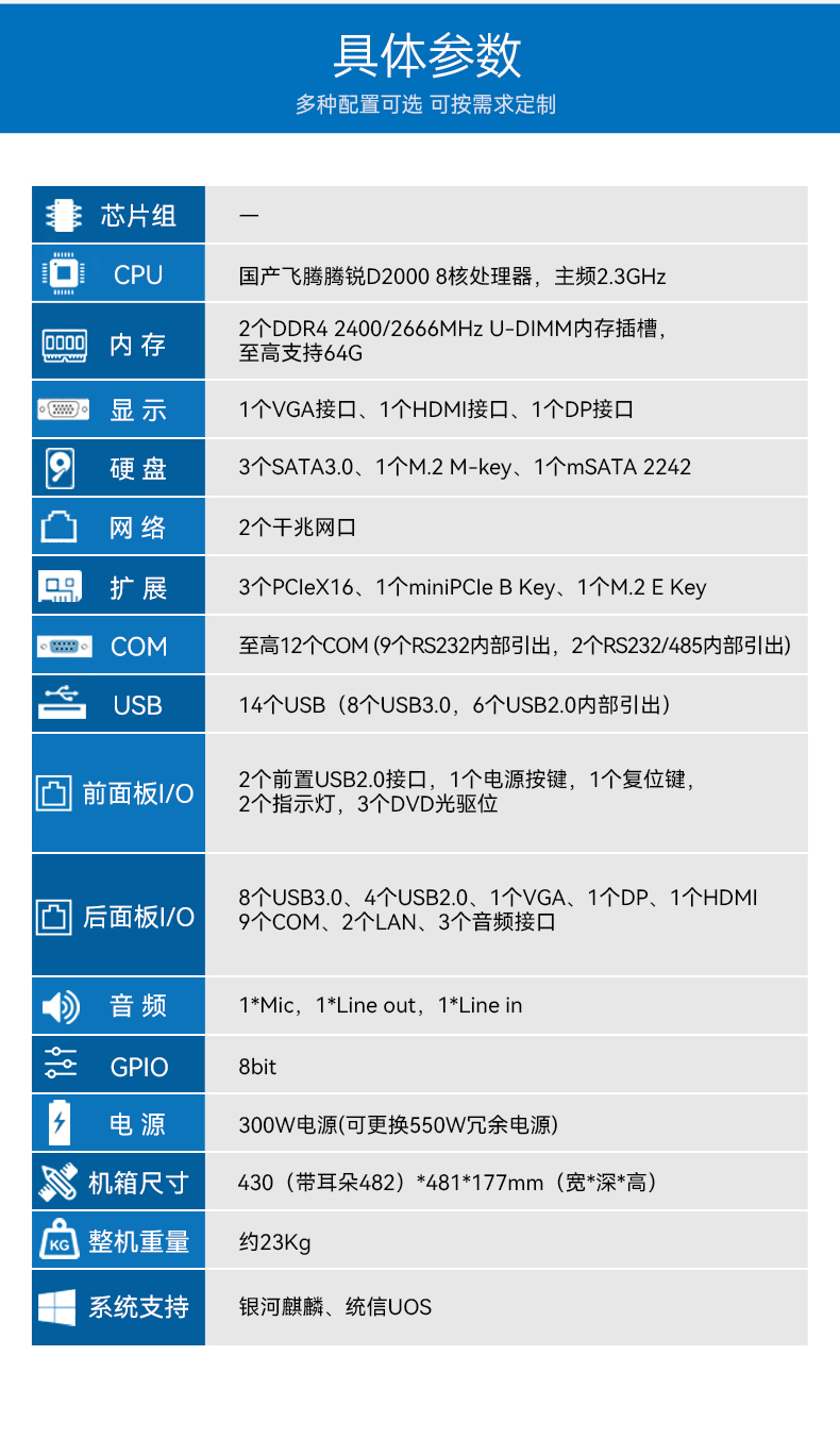 國(guó)產(chǎn)化飛騰D2000工控機(jī),麒麟系統(tǒng),金融/政務(wù)國(guó)產(chǎn)化替代,DT-610L-TD2KMB.jpg